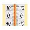 Shinwa Sokutei Plastic Thermometer 11.8 inches (30 cm) Yellow 48362