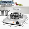 OVENTE Electric Countertop Single Burner, 1000W Cooktop with 6" Stainless