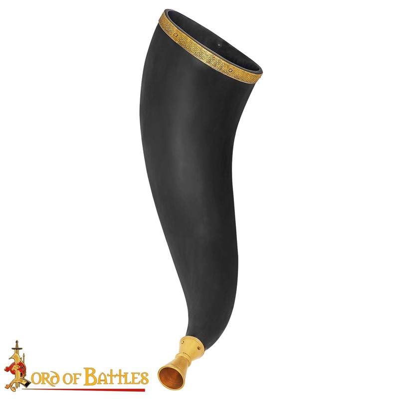Lord of Battles Viking War Horn Medieval Blowing Horn with