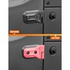 Savadicar 4-Piece Pink Door Hinge Cover Trim Set for Jeep