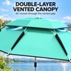 YUZHIYUAN UPF 50+ Fishing Umbrella, Portable Telescopic Beach Sunshade with