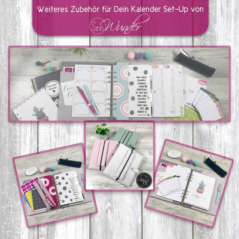 SinnWunder Premium Calendar Inserts 2026 - Weekly Calendar - 1