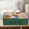 Xbopetda Snack Organizer for Countertop, Fabric Snack Bar Station with