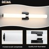 AIJIASI Black Bathroom Vanity Light Fixtures, 31 inch Modern Bathroom