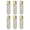 uxcell 6Pcs Button Extenders for Pants, Faux Leather Adjustable Waist