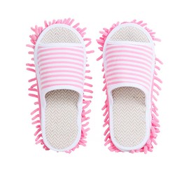 Volicph Cleaning Slippers with Cleaning Removable Slippers Microfibre Sole Floor Cleaning Slippers Dust Cloth Slippers Mop Shoes Cleaning Shoes, pink