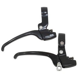ARAi AF200 Aluminum Brake Lever, Black, Left & Right Set, Left & Right Asymmetric Design Lever (Right: Caliper Brake, Left: Can be used as a roller band), Grip Shifter Compatible