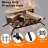 Luoieo Fireplace Log Holder,Fire Place Grate Cast Iron 21 inch