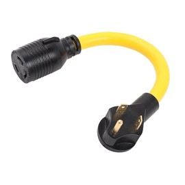 ONETAK NEMA TT-30P to L6-30R 120V 30 Amp 3 Prong Male Plug to Twist Lock 3 Prong Female Outlet Receptacle Generator Welder Dryer EV Charger Power Cord Adapter