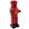 Superfreak Robot - Mechanical Roby Robot - Red - Tin