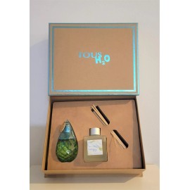 Tous 3pc Set Tous H2O 3.4 oz Edt + Home's Fragance natural wood stick perfume woman