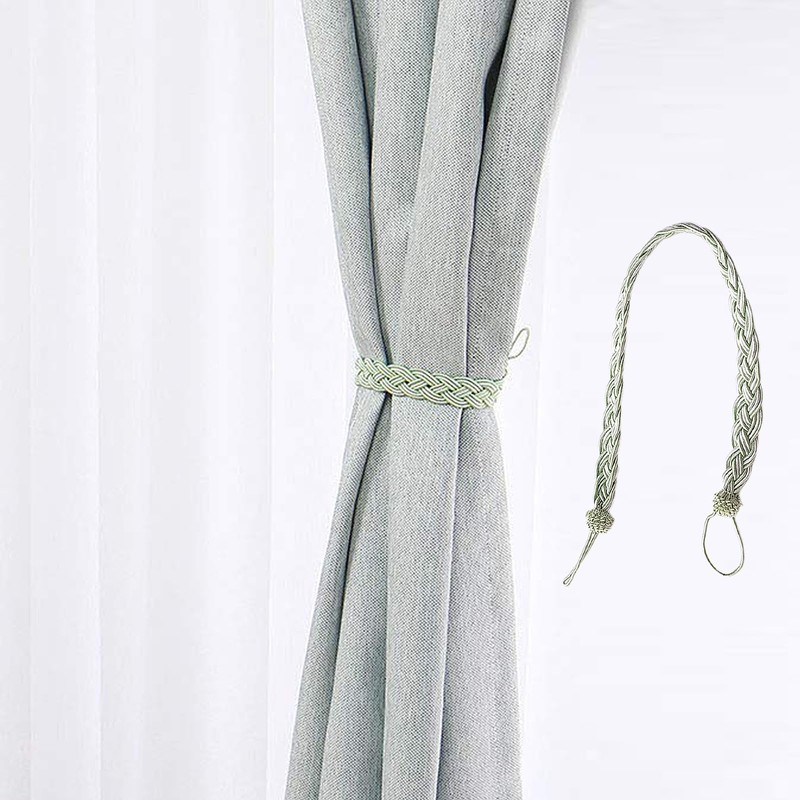 2 Pcs Curtain Tie backs Rope Window Tassels Tie Backs