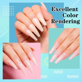 AIMEILI Nail Extension Gel 30 ml Glitter Acrylic Nail Extension Builder Nail Gel Glitter Nail Extension Gel Nail Enhancement Gel 052