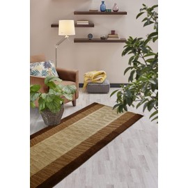 ORFA HOME Custom Size Zebra Hallway Runner Rug Slip Resistant, 26 Inch Wide x Your Choice of Length Size, Brown, 26 Inch X 4 Feet, Sold and Priced Per Foot
