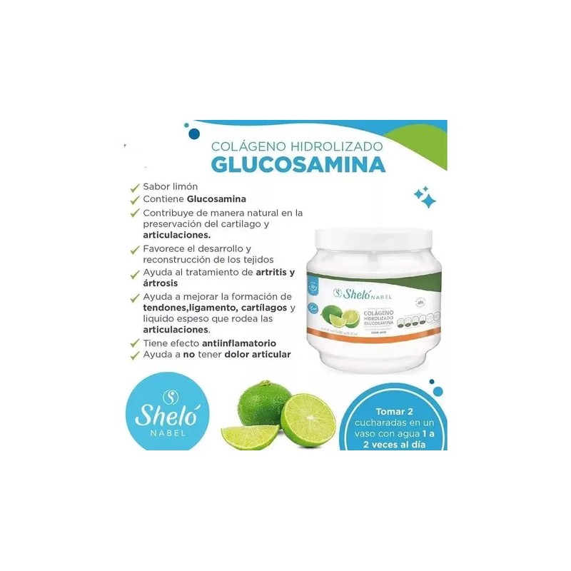Colágeno Hidrolizado Glucosamina Sabor Limon S622