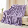 NEWCOSPLAY Throw Blanket for Couch Lavender Super Soft Flannel Fleece
