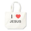I Love Jesus - Natural Cotton Shopping Bag