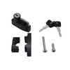 VEROCITY Helmet Lock, Helmet Holder, Anti-Theft (Universal Clamp Type, Black)
