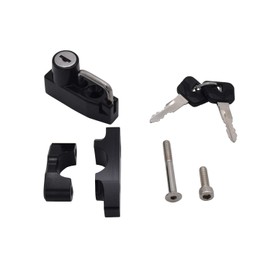 VEROCITY Helmet Lock, Helmet Holder, Anti-Theft (Universal Clamp Type, Black)