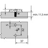 BLUM CLIP Cross Mounting Plate Front System Screws HV: Slotted