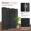 4 Panel Room Divider Folding Privacy Divider 6 Ft Indoor