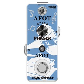 AFOT Phaser Guitar Pedal,Vintage Phase Effect Pedal Analog Phase Effects Mini Pedal with Classic Vintage Modern Modes True Bypass
