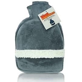 Heated Foot Warmer - Hot Water Bottle Foot Muff Snug feet Warmer Grey