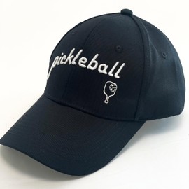 YOYOBEAR Pickleball Hat 100% Cotton Embroidered Unisex (Black)