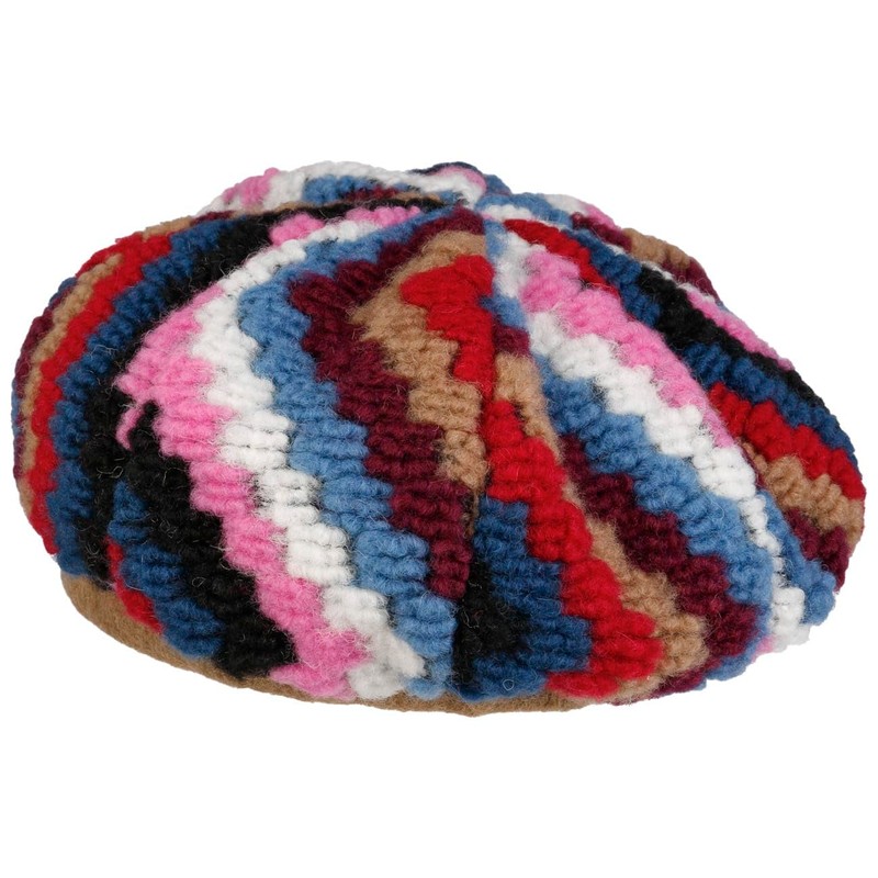 LIERYS Wool Basque with Bow - Multicoloured Hat - Elegant