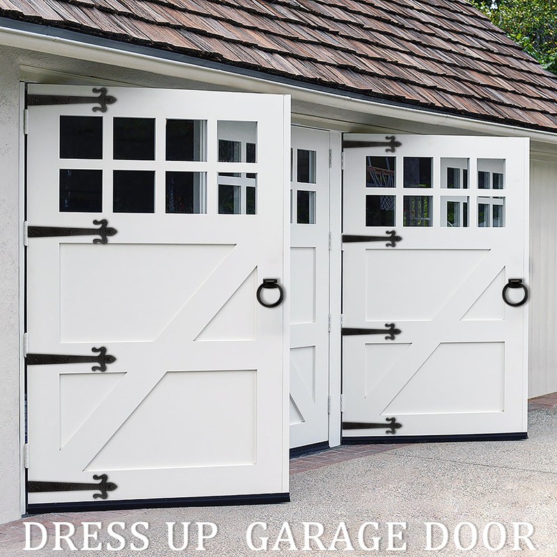 Decorative Barn Door Bracket 8 in Dummy Gate Hinge Garage