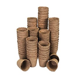 Peat Pots, 2 1/4", Pack Of 100, Great For Annuals And Bedding Plants