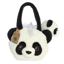 Aurora® Eco-Friendly Eco Nation™ Baby Panda Stuffed Animal - Environmental Consciousness - Recycled Materials - White 6 Inches