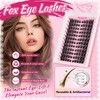 PROLASHBEAUTY Fox Eye Lash Clusters with Spikes Waterproof Lightweight Cat