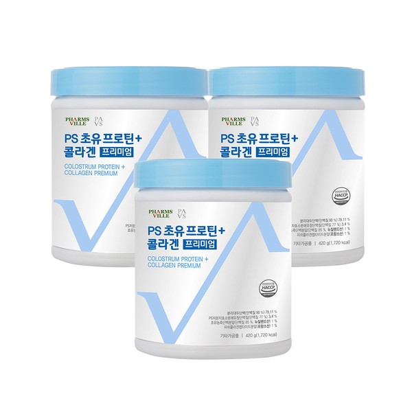 Apple Tree Kim Yaksane PS Low Molecular Hydrolyzed Protein Colostrum Protein + Collagen Premium (420g) x 3, 6 week supply