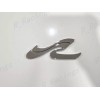 SEARAY BOAT 2PC SR WAVE CHROME EMBLEM BADGE For Sea