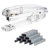 Transparent Acrylic Stapler for Office, Clear Staplers for Desk, Silver