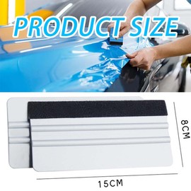 LAKJUOZ Squeegee For Film, Squeegee With Felt Edge Squeegee Set, Felt Squeegee Tool, Plastic For Car Wrapping Film, Window Film, Car Film, Tint Film, Wall Stickers, Pack of 4