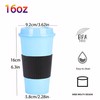 Yisituo Plastic Coffee Cups with Lids, 12 Pack 480ml Reusable
