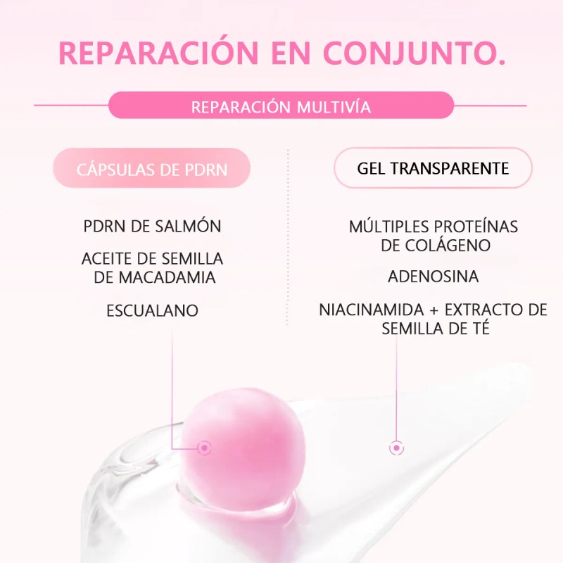 Crema Collagen Salmon Dna Pdrn Cápsula Iluminador Weud 60g