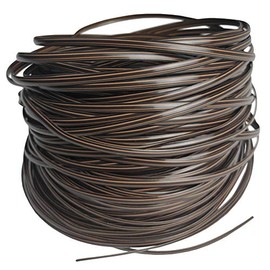 RNY 300 feet Coffee Polyethylene Plastic Rattan Wicker for Repair Rattan Chair Table Basket (Coffee, Width 6mm)