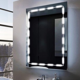 Silikang Silikang Led Mirror Lights for Vanity Make Up, 10ft Ultra Bright White LED, Dimmable Touch Control Dressing Strip Light, for Makeup Table & Bathroom, ETL Listed (Mirror Not Included)