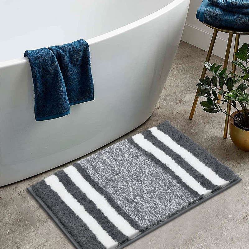 Pauwer Soft 50 x 80 cm Bath Mats, Microfiber Fluffy
