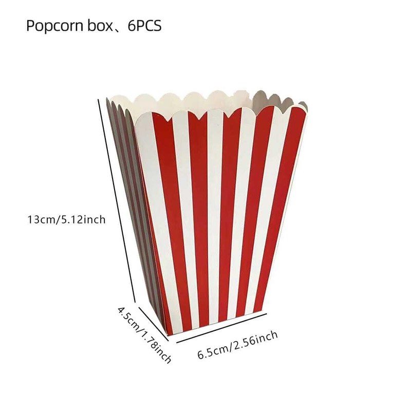 NORMAK Popcorn Box, 1 Bag, 6 Pieces