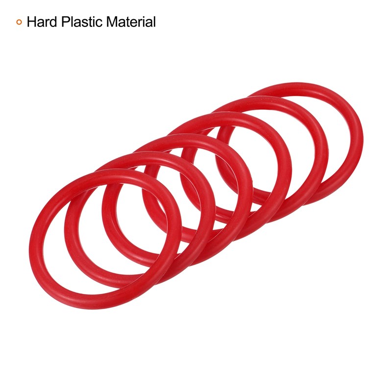 PATIKIL Carnival Ring-Toss Rings 6cm ID, 24 Pack Plastic Hoop