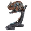 Chameleon Statue Sculpture Resin Chameleon Wild Animal Figurine Ornament for