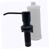 TEHAUX Stylish Stainless Steel Soap Pump Dispenser with Easy Press