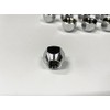 JEPPESEN Open End Nuts M14 x P1.5 21HEX Chrome (Set