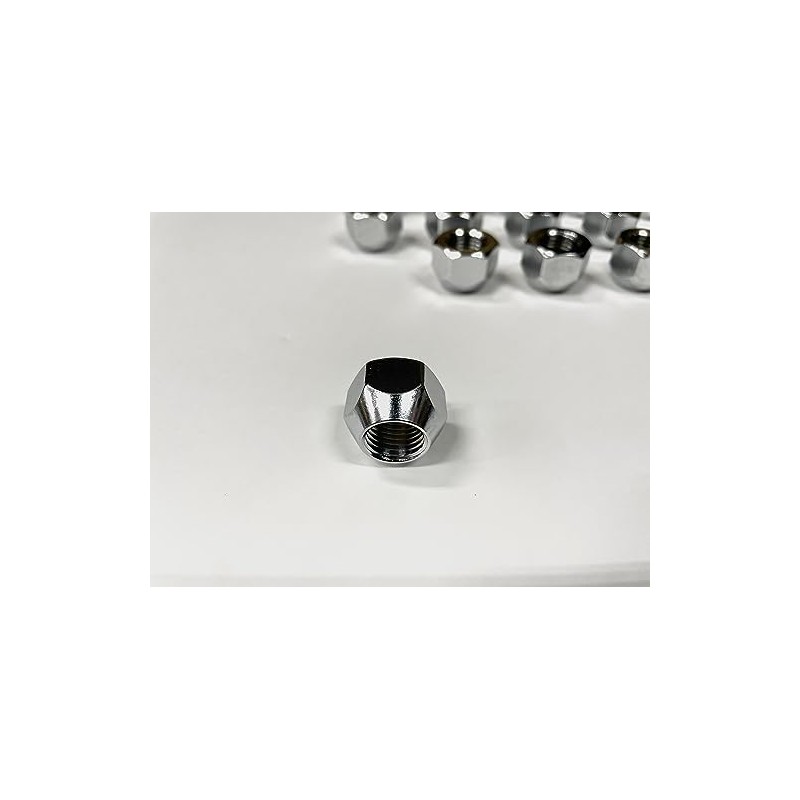 JEPPESEN Open End Nuts M14 x P1.5 21HEX Chrome (Set