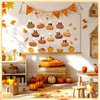 Ctosree 48 Pcs Thanksgiving Pumpkin Pie Bulletin Board Photo Cutout