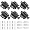GAOHAN 6Pcs Push to Open Door Catch Black Single Magnetic